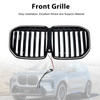 2013-2026 BMW X7 G07 Black Single Line Front Bumper Grille Gloss Black Generic