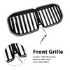 2013-2026 BMW X7 G07 Black Single Line Front Bumper Grille Gloss Black Generic
