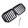 2013-2026 BMW X7 G07 Black Single Line Front Bumper Grille Gloss Black Generic