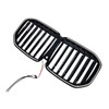 2013-2026 BMW X7 G07 Black Single Line Front Bumper Grille Gloss Black Generic