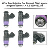 4Pcs Fuel Injector For Renault Clio Laguna Megane Scénic 1.4 1.6 8200132259