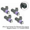 4Pcs Fuel Injector For Renault Clio Laguna Megane Scénic 1.4 1.6 8200132259