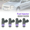 4Pcs Fuel Injector For Renault Clio Laguna Megane Scénic 1.4 1.6 8200132259