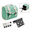 Motorbike Quick Release Saddlebag W/ Bracket Luggage Storage Green Generic