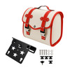 Motorbike Quick Release Saddlebag W/ Bracket Luggage Storage White Generic