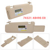 2008-2013 Toyota Highlander Pair Beige Sun Visor 74321-48490-E0 Generic