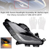 2014-2019 Chevy Corvette C7 Z06 Right HID Xenon Headlight Assembly W/ Ballast 8pin Generic