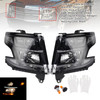 2015-2020 Chevy Tahoe Suburban Halogen Headlights Projector Black Generic