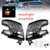 2015-2020 Chevy Tahoe Suburban Halogen Headlights Projector Black Generic
