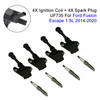 2014-2020 Ford Fusion Escape 1.5L 4X Ignition Coil + 4X Spark Plug UF735 Generic