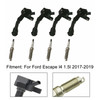 2014-2020 Ford Fusion Escape 1.5L 4X Ignition Coil + 4X Spark Plug UF735 Generic