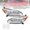 2009-2014 Toyota Matrix Left+Right Headlights Assembly Headlamp 8115002650 Chrome Generic