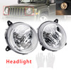 2007-2010 Jeep Patriot Left+Right Headlights Lamps Chrome Generic