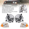 2007-2010 Jeep Patriot 4PCS Left+Right Headlights+Corner Lamp Kit Generic