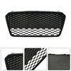 Front Henycomb Bumper Grille For 2013-2015 Audi R8 Gloss Black Generic