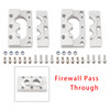 2 Pack Aluminum Fire Wall Pass Through Raw Bracket For Holley Terminator x Max