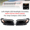 2022-2026 Jeep Compass Left+Right LED Headlight Assembly 68441587AG 68441586AG Generic