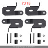 2018-2019 Jeep Wrangler JL 2 Pack 7318 A-Pillar Black Light Mount Brackets Generic