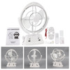 12V/24V Auto-Sensing Low-Power Draw Fan For Boats and RV White.