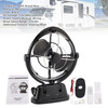 12V/24V Auto-Sensing Low-Power Draw Fan For Boats and RV Black