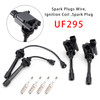 2x Ignition Coil+2x Wires+4x Plugs UF295 For Mitsubishi Lancer 2.0L l4 2002-2006