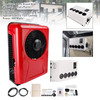 DC 24V RV Air Conditioner 13000btu Truck Split AC For Camping Vehicles Trucks RVs Trailers Red
