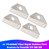 4x Windshield Wiper Repair Stainless Steel Brackets for Peterbilt 379 388 389
