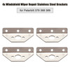 4x Windshield Wiper Repair Stainless Steel Brackets for Peterbilt 379 388 389