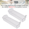 2PCS Fridge Shelf Grey Clear Middle Or Top Door Bin 306mm 289072710 For Dometic Caravan