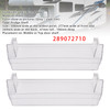2PCS Fridge Shelf Grey Clear Middle Or Top Door Bin 306mm 289072710 For Dometic Caravan