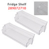 2PCS Fridge Shelf Grey Clear Middle Or Top Door Bin 306mm 289072710 For Dometic Caravan
