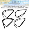1990-1994 Nissan Sunny Sentra Tsuru B13 4PCS Glass Run Channel Seal Generic