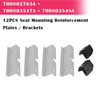 12x Seat Mounting Reinforcement Plates/Brackets For VW T5 T6 2 + 1 Rear Seats
