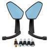 Black Blade-shape Rearview Mirror For Touring Cruiser Chopper Dyna Motorcycle