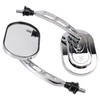 10mm Chrome Motorcycle Rearview Side Mirrors For Choppers Cruiser Custom