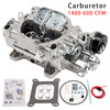 Carburetor 1400 600 CFM 4 Barrel Electric Choke Square Bore 4-Barrel Air Valve Secondary