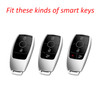 Leather Silicone Car Key Case Cover With Buckle For Mercedes-Benz E