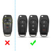 2015-2019 Ford Leather Silicone Car Key Case Cover With Buckle Generic