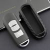 2016-2019 Mazda MX-5 Leather Silicone Car Key Case Cover With Buckle Generic