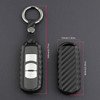 2016-2019 Mazda MX-5 Leather Silicone Car Key Case Cover With Buckle Generic