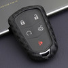 2013-2019 Cadillac ATS CTS CT6 XTS XT4 XT5 Escalade Leather Silicone Car Key Case Cover With Buckle Generic