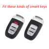 Leather Silicone Car Key Case Cover With Buckle For Audi