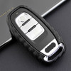 Leather Silicone Car Key Case Cover With Buckle For Audi
