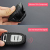 Leather Silicone Car Key Case Cover With Buckle For Audi