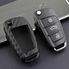 2008-2019 Audi A1 A3 S3 Q3 Q7 TT Leather Silicone Car Key Case Cover With Buckle Generic