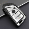 Leather Silicone Car Key Case Cover With Buckle For BMW