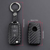 2006-2019 Volkswagen Leather Silicone Car Key Case Cover With Buckle Generic