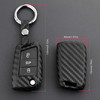 2019- Audi A1 Leather Silicone Car Key Case Cover With Buckle Generic