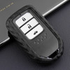 2013-2019 Honda Civic Accord Odyssey Leather Silicone Car Key Case Cover With Buckle Generic