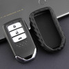 2013-2019 Honda Civic Accord Odyssey Leather Silicone Car Key Case Cover With Buckle Generic